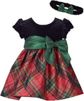 Bonnie Jean Girls Holiday Christmas Dress - Classic Plaid