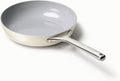 10.5 in Caraway Ceramic Frying Pan (2.7 qt) - Cream NonToxic Cookware