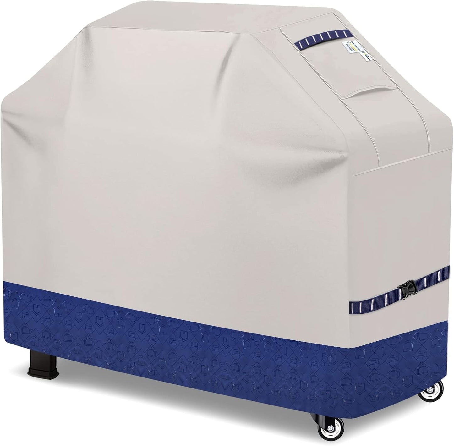 Heavy Duty 600D Grill Cover for All Seasons - Waterproof BBQ Protector