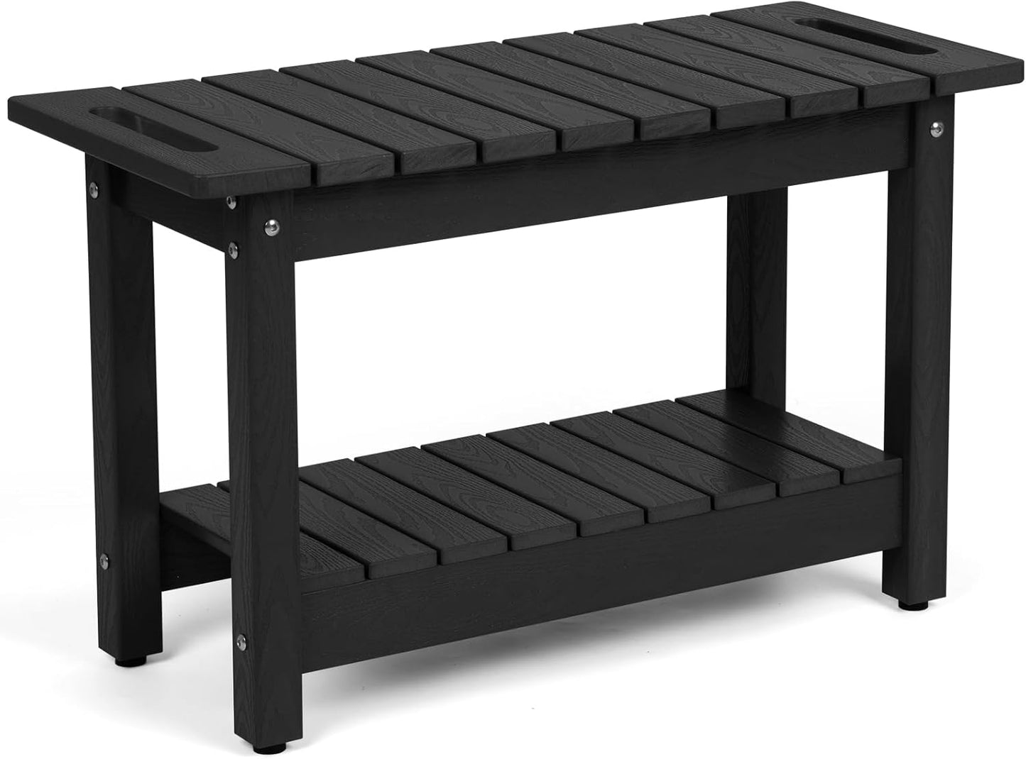 30 Shower Bench Waterproof Poly Lumber Stool for Shaving Legs