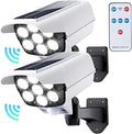 Solar Motion Sensor Flood Lights 2000 Lumen 2-Pack - Outdoor Security