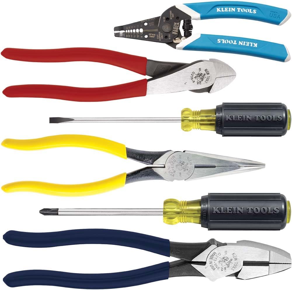 Klein Tools 80080 Hand Tool Kit for Electricians - 6-Piece Set