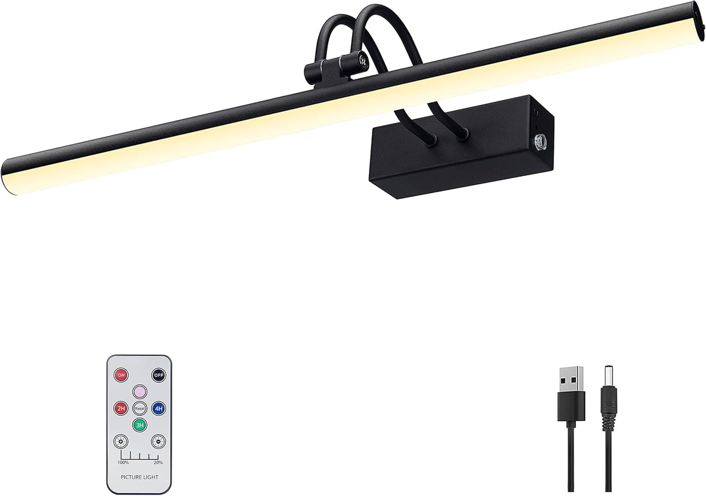 Cordless 16 Picture Light with Timer and Dimmable Features