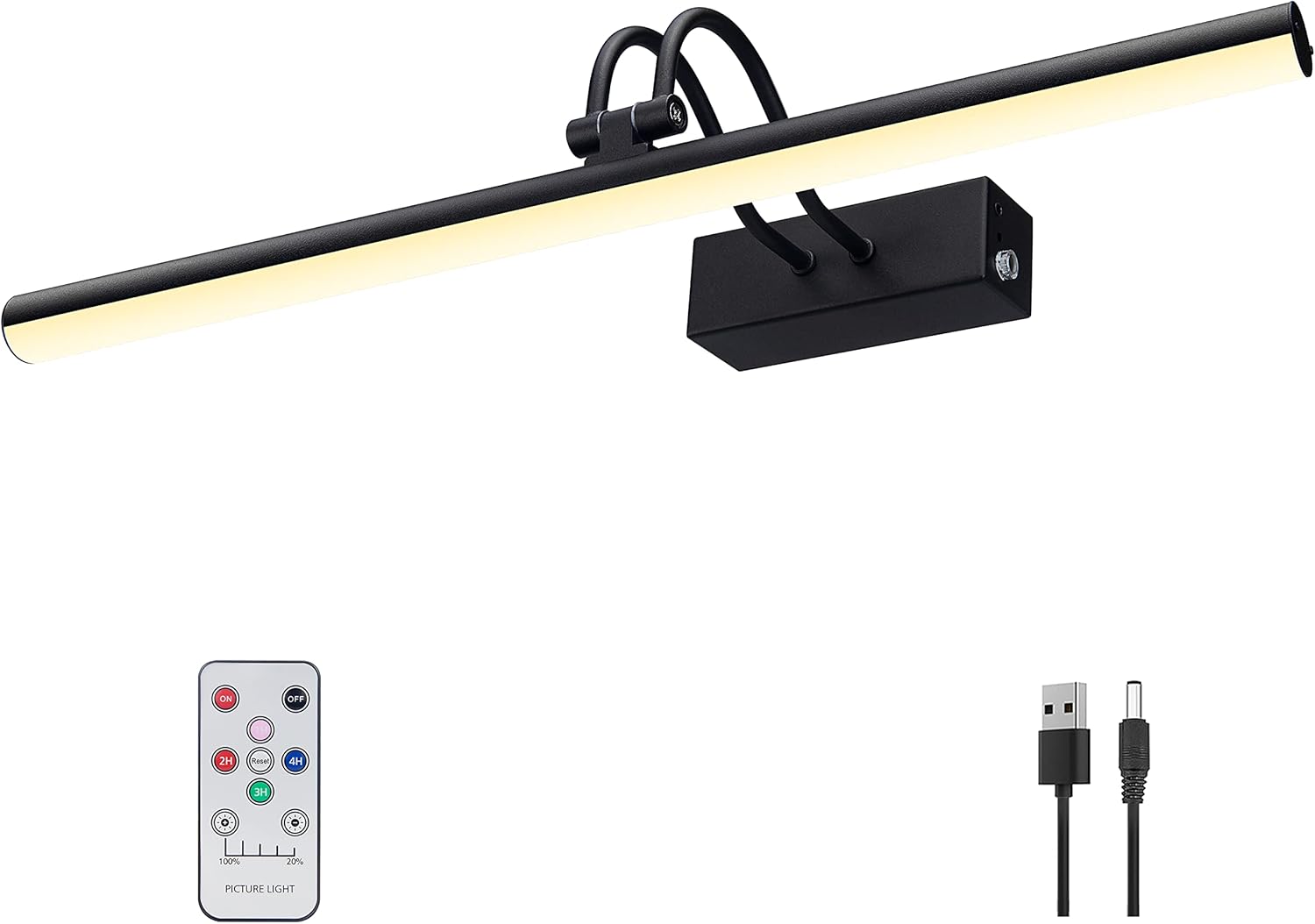 Cordless 16 Picture Light with Timer and Dimmable Features