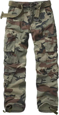 Men's Cargo Pants Cotton Camo - Relaxed Fit Work & Outdoor