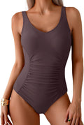 One Piece Swimsuit for Women - Tummy Control Ruched Slimming