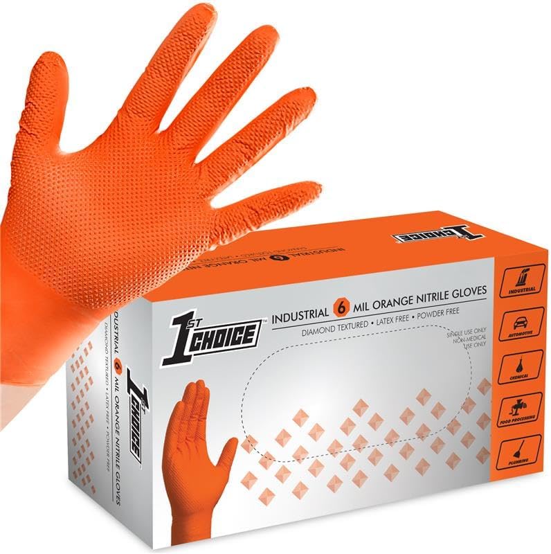 Heavy Duty Latex-Free Mechanic Gloves for Men