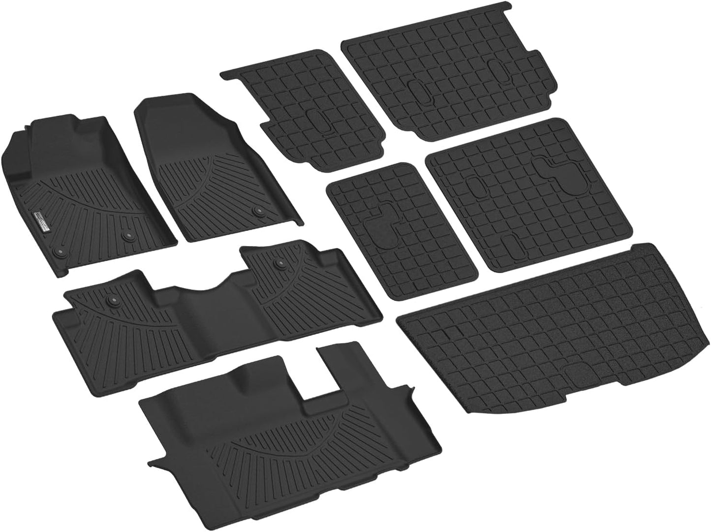 TPE All Weather Floor Mats & Cargo Liner for Honda Pilot 2009-2015