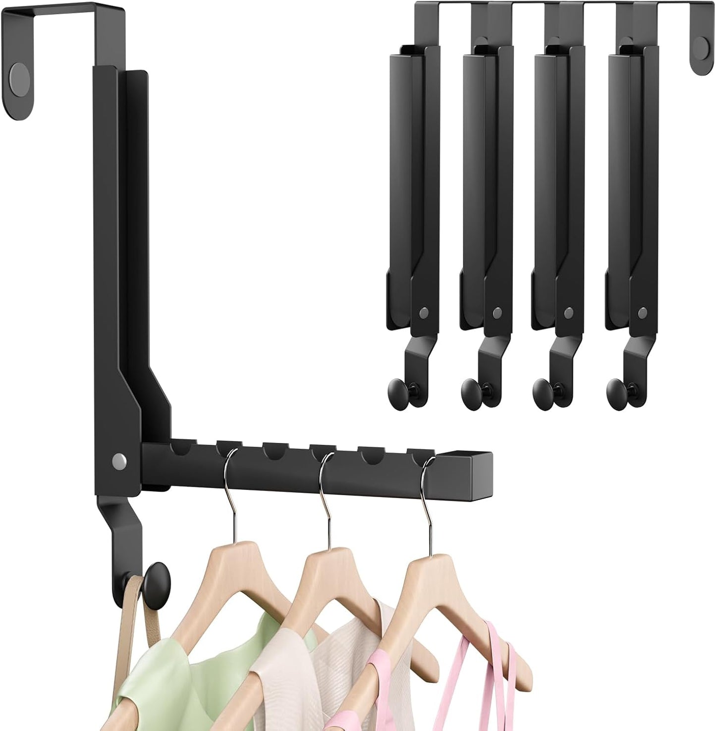 Over The Door Hanger Hooks for Laundry and Bathroom Storage