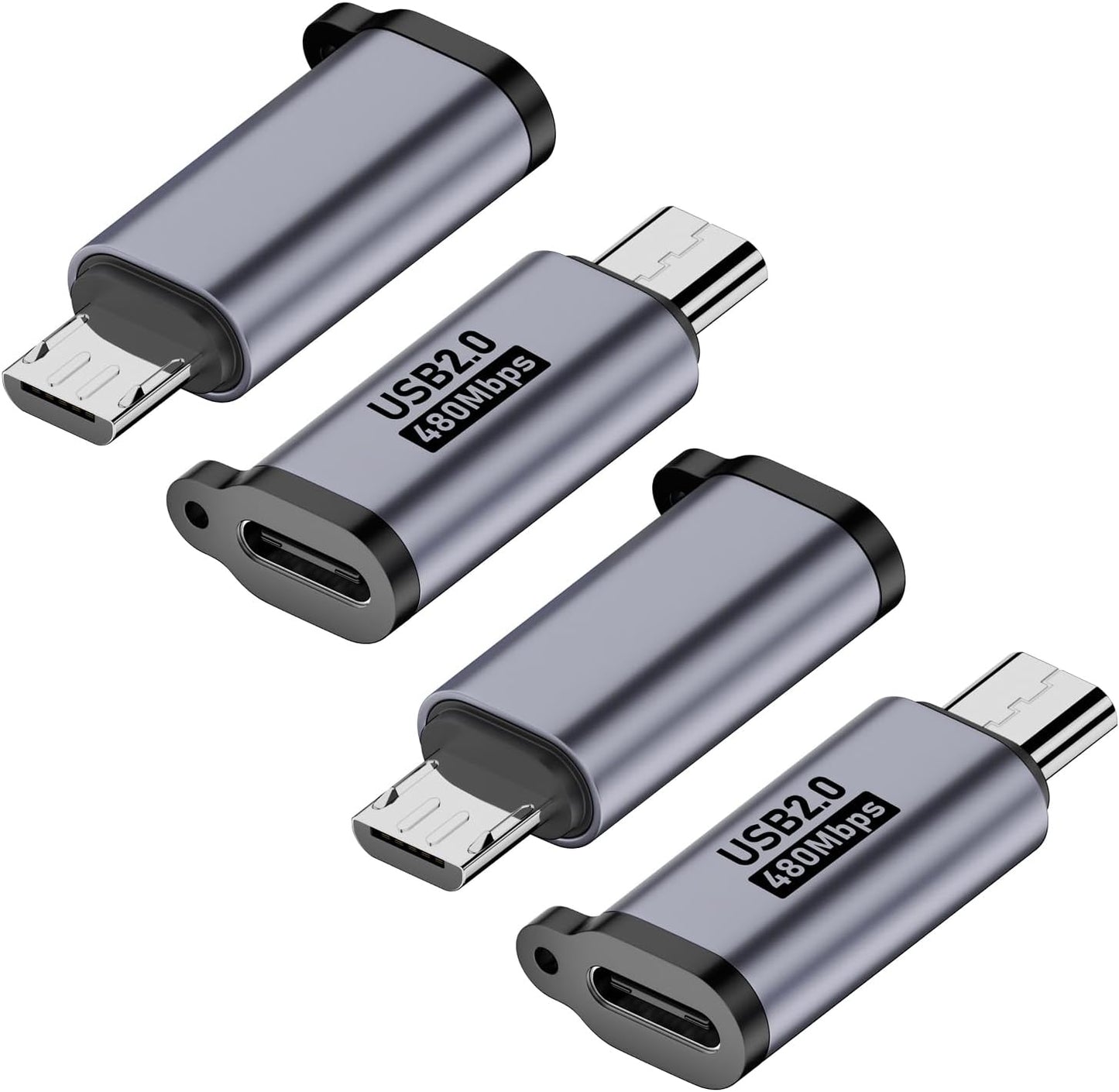 4-Pack USB-C Adapters for Seamless Device Compatibility