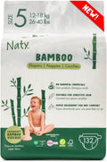 Naty Bamboo Viscose Baby Diapers Size 5 - Silky Soft, Plant Based
