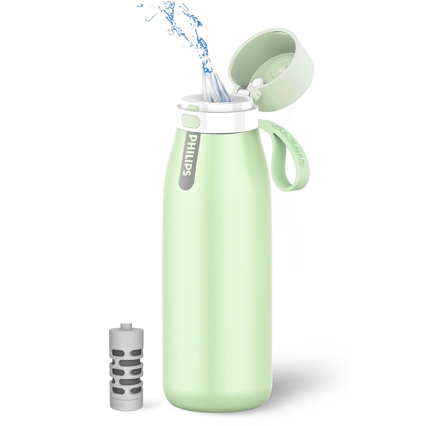 Philips GoZero Everyday Filtered Water Bottle for Clean Hydration