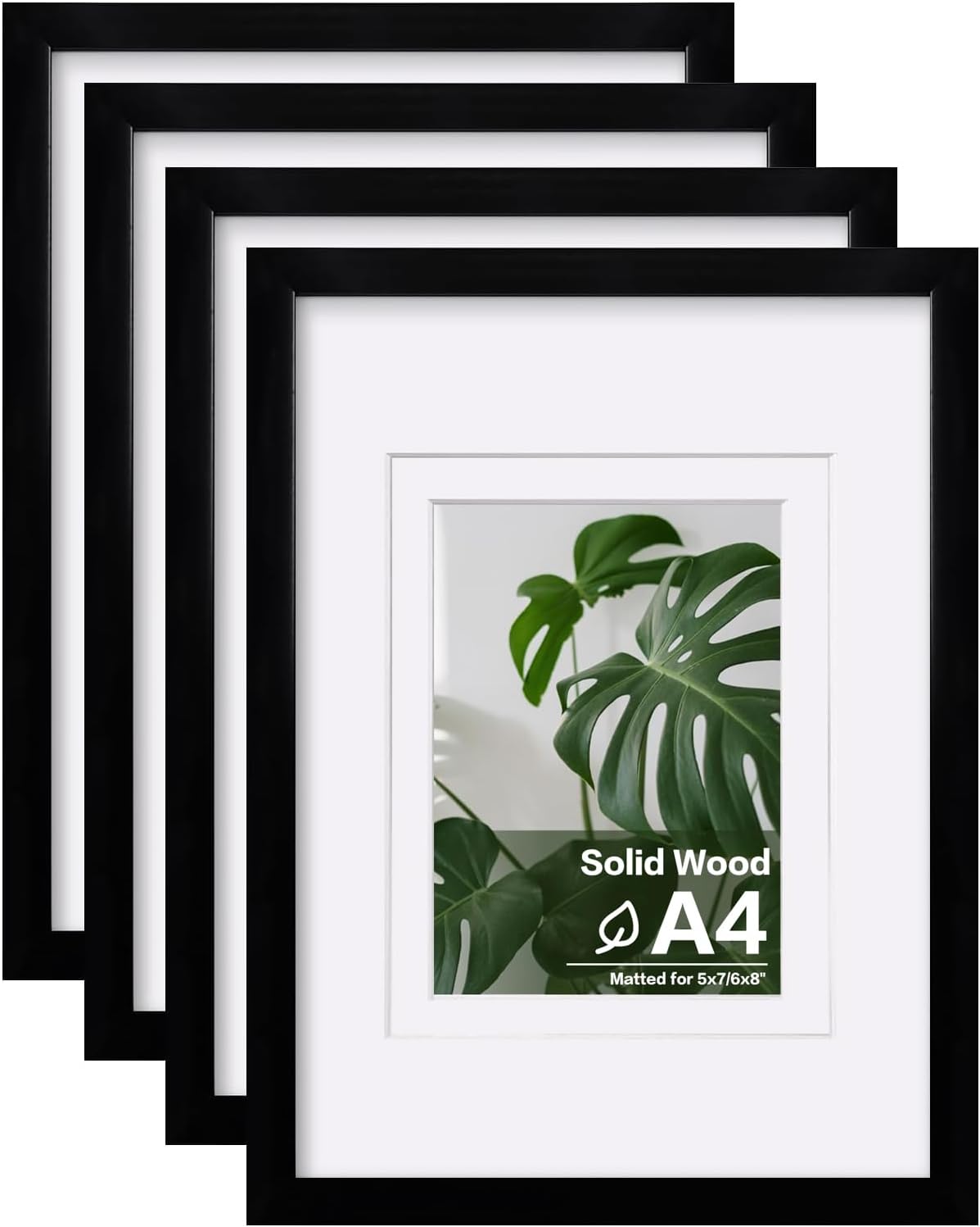 Egofine A4 Picture Frames Set of 4 for Table Top and Wall Mount
