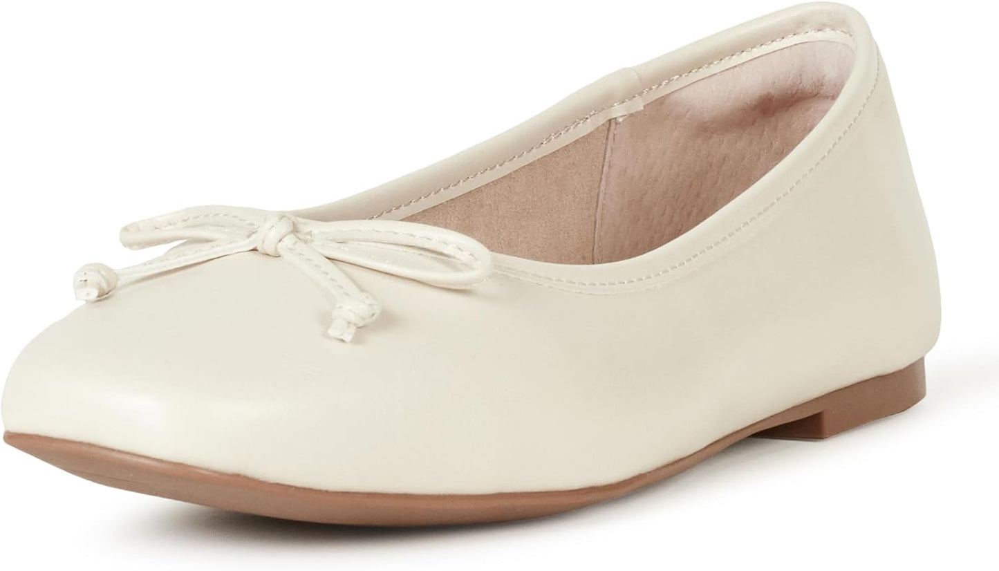 The Drop Women's Pepper Ballet Flat with Bow - Timeless Style