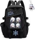 Kawaii Genshin Impact Rucksack for Unisex with Keychain Detailing