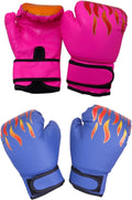 Set of 2 Kids Boxing Gloves for Training and Sparring - Durable PU