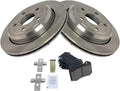 TRQ Rear Brake Pad & Rotor Kit Ceramic Compatible with 18-20 Durango