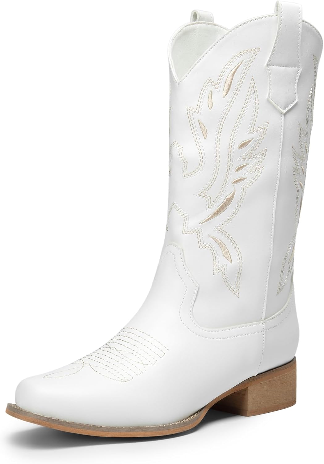 DREAM PAIRS Women's Square Toe Cowboy Boots for Any Occasion