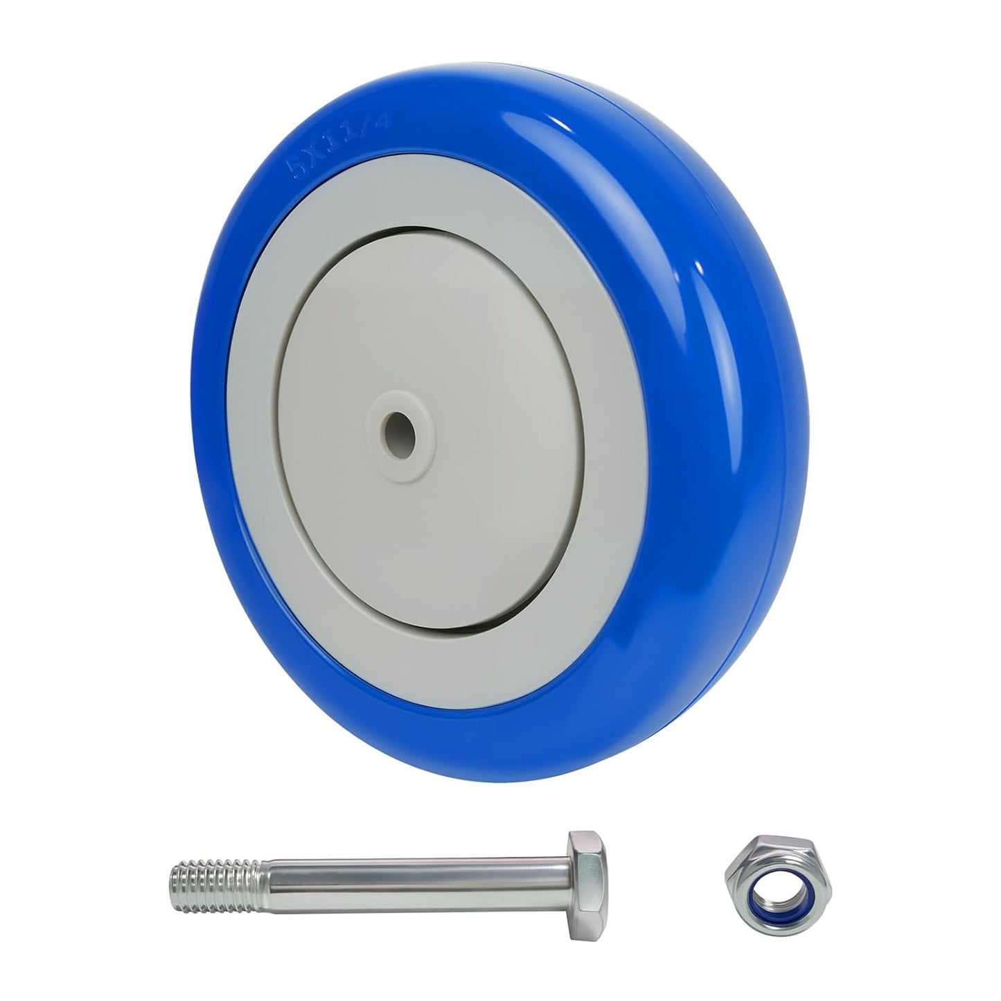 5 Inch Polyurethane Shopping Cart Wheels Replacement Casters
