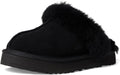 Kids Disquette Platform Slipper - Suede Upper with Sheepskin Collar