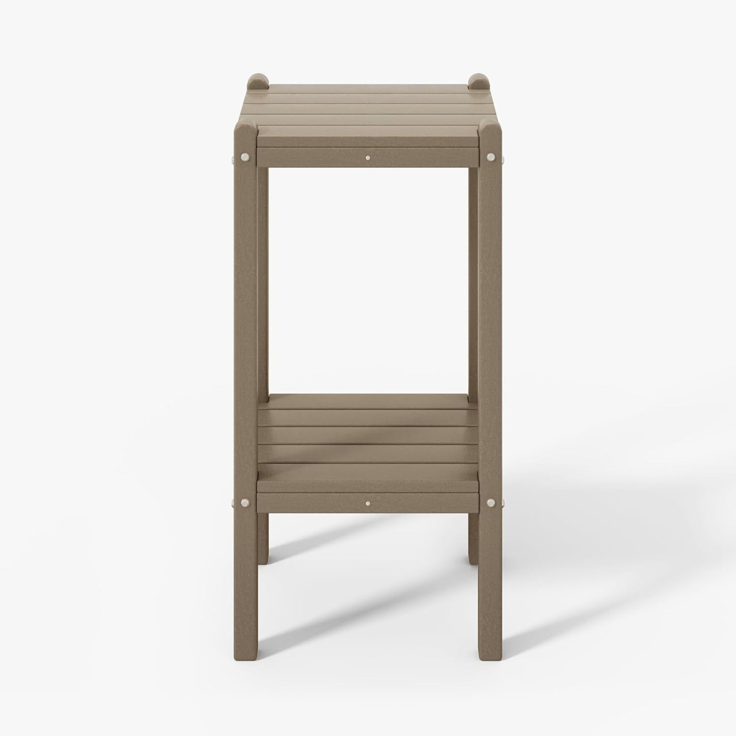 Malibu 36in Outdoor Adirondack HDPE 2-Tier Patio Side Table
