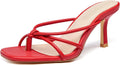 Womens Square Open Toe Stiletto Kitten Heels - Chic Comfort