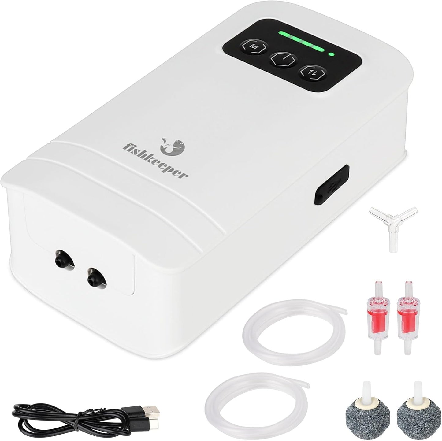 Battery Powered Aquarium Air Pump for 10-210 Gallons Tanks