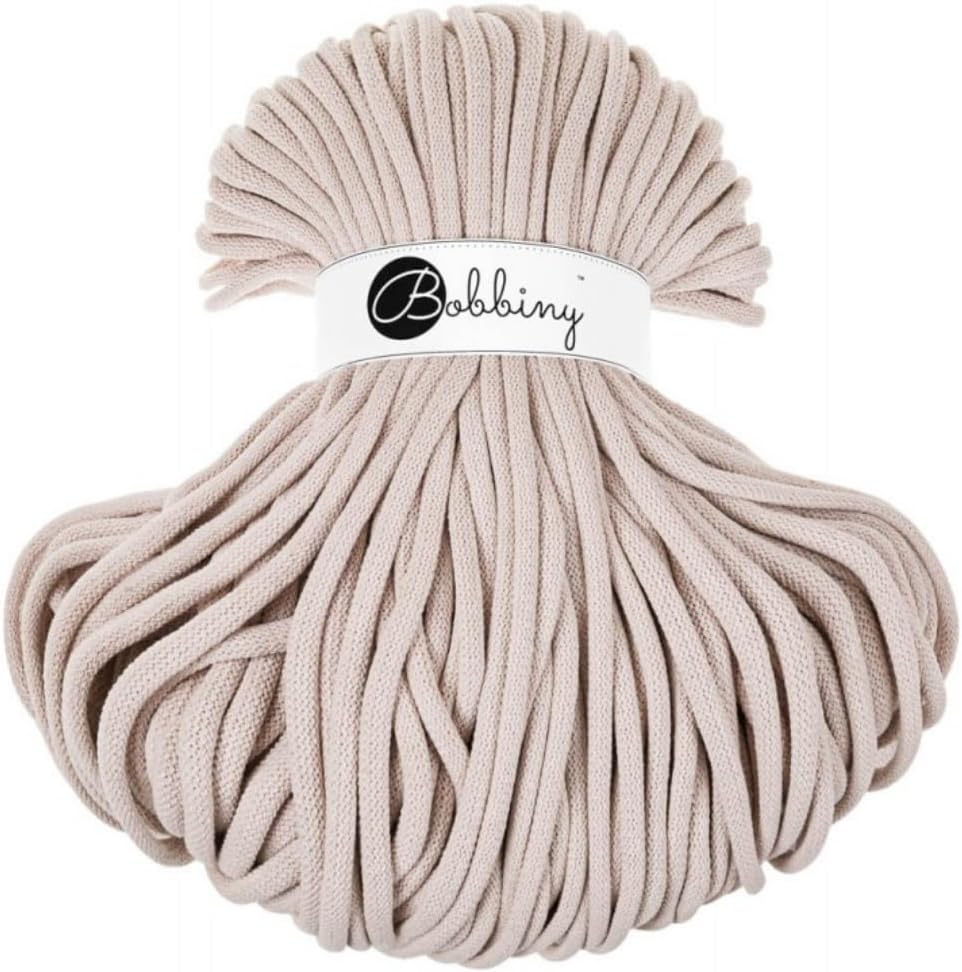 Bobbiny Jumbo 9mm Braided Macrame Cord for Creative Crafts
