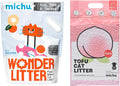 Michu Tofu Cat Litter Natural Clumping Tofu Litter - Bright, Low Dust