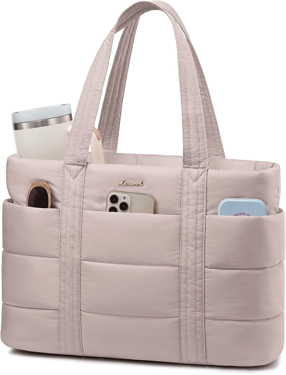 LOVEVOOK Large Puffer Work Tote Bag for Women - Stylish & Versatile