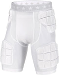 5-Pad Football Compression Girdle Shorts for Men - 12mm Padded