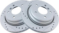 TRQ Rear Performance Brake Rotors Set for BMW 525i 528i 530i