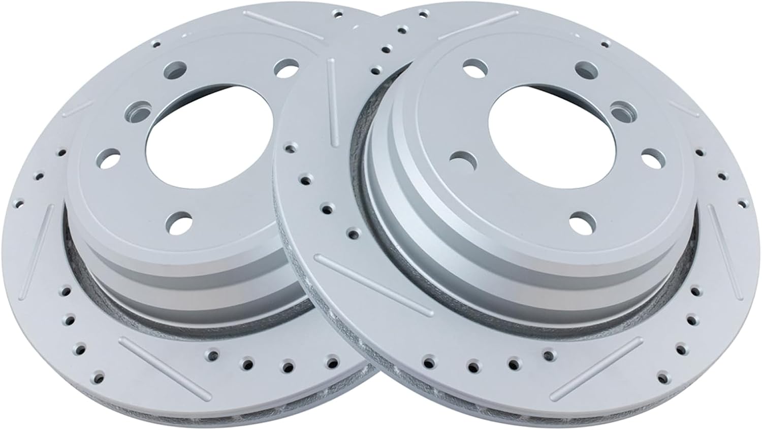 TRQ Rear Performance Brake Rotors Set for BMW 525i 528i 530i