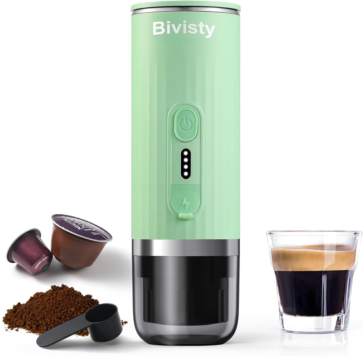 Wireless Self-Heating Espresso Maker - On-the-Go Coffee Bliss!