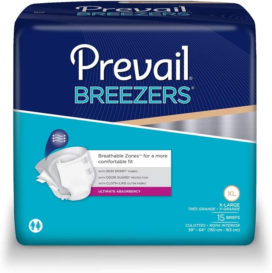 Prevail Breezers Incontinence Briefs - Ultimate Absorbency