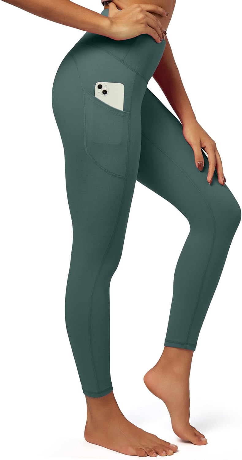 Fleece Lined Leggings for Women - Warm Thermal Tights with Pockets