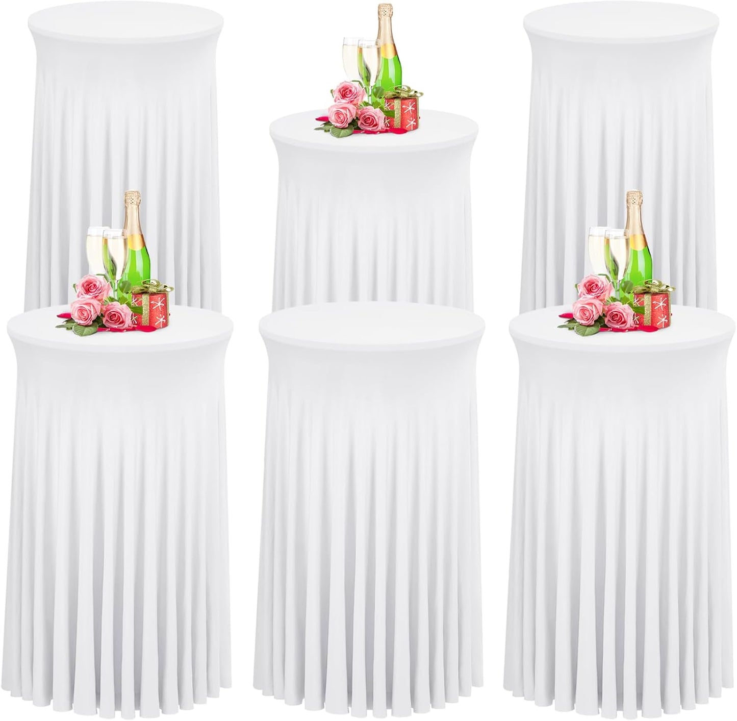 Babenest Spandex Cocktail Table Skirts - Elegant Draping for Events