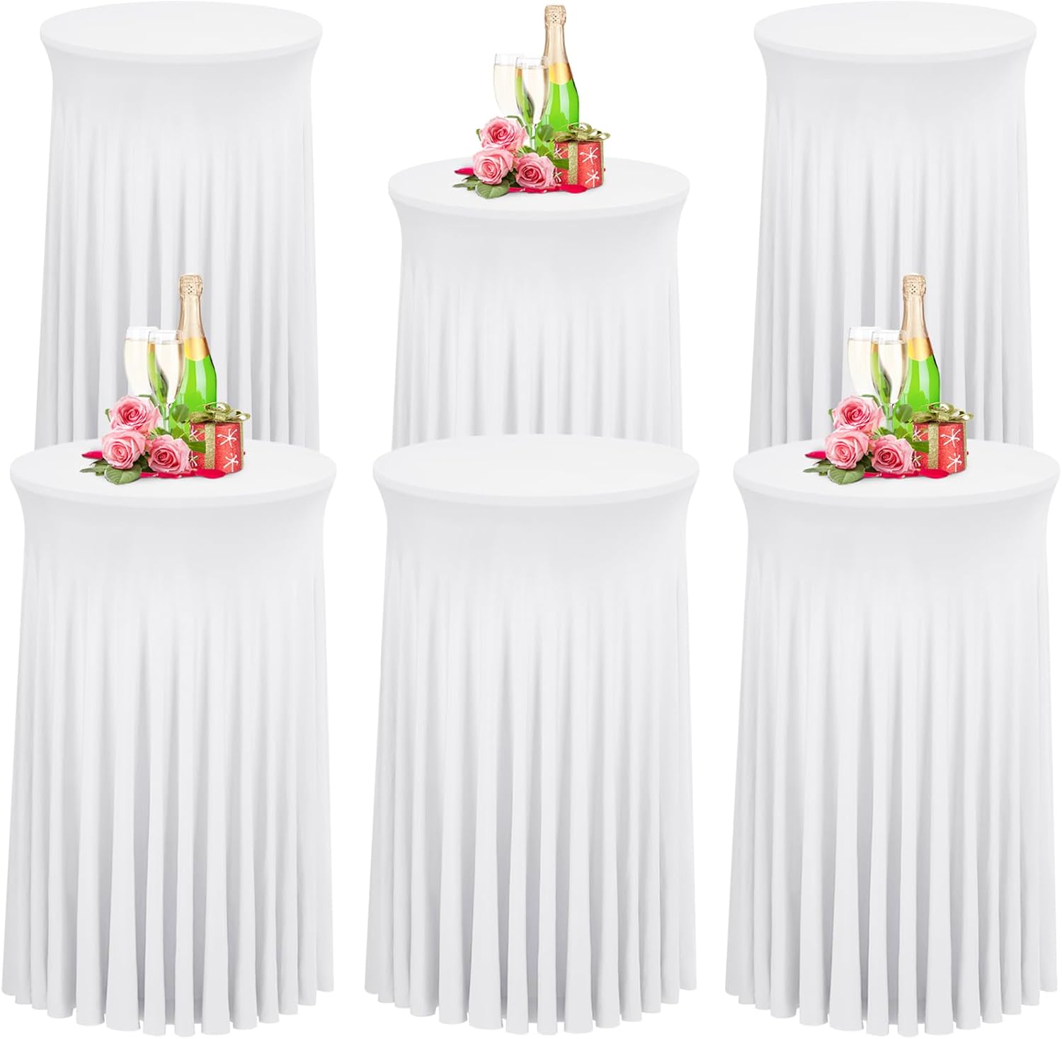 Babenest Spandex Cocktail Table Skirts - Elegant Draping for Events