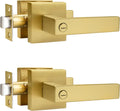 Probrico Gold Privacy Door Handle Lockset Heavy Duty Interior Lever