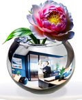 Convex Mirror Vase 8 in Cubicle Mirror - Wide View Desk Organizer