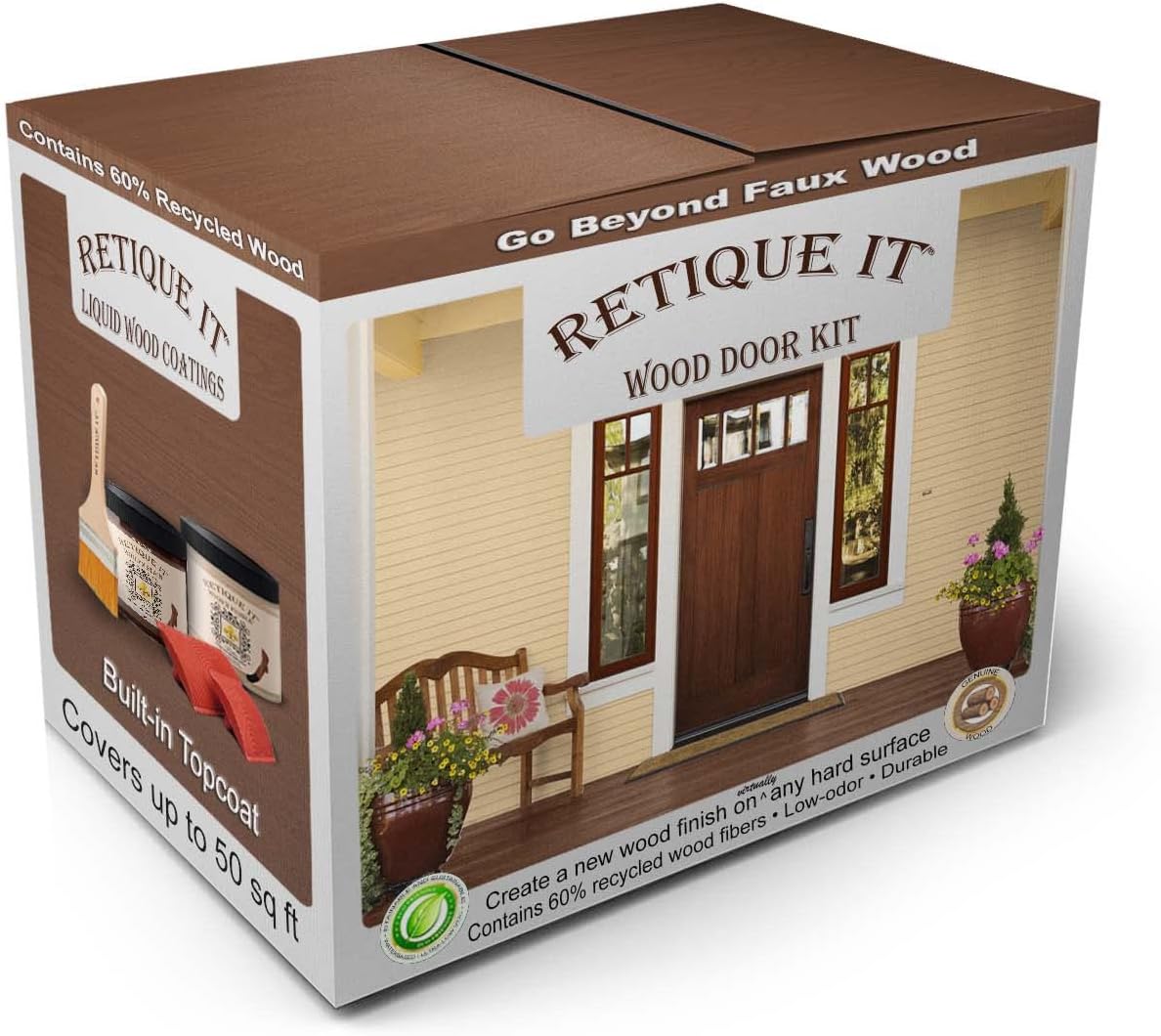 Retique It Wood Finish Front Door Kit for Stunning Transformation
