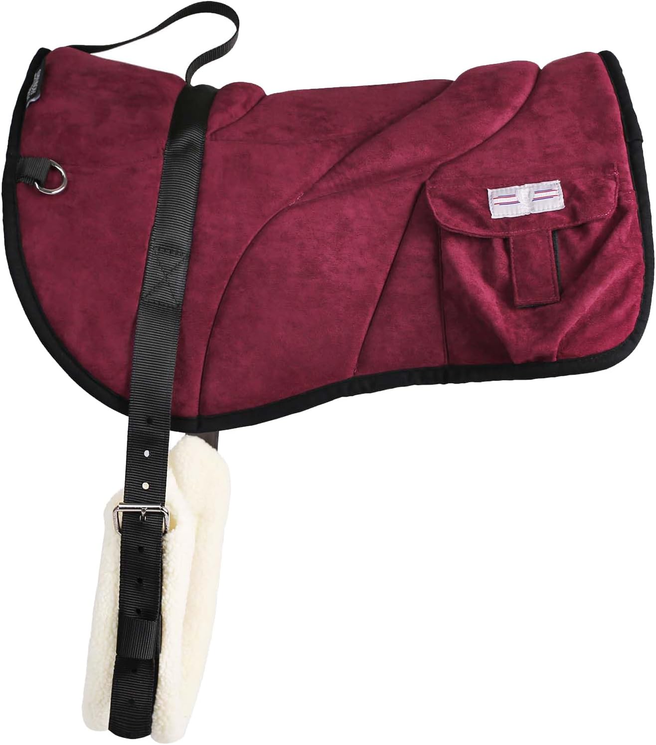 Ergonomically Designed Correct Bareback Pad with Pockets