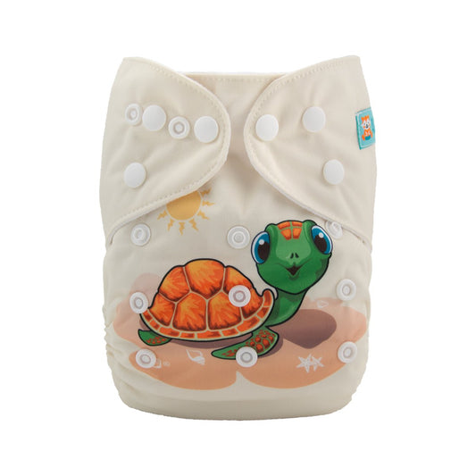 ALVABABY One Size Cloth Diaper Set - 2 Inserts Included