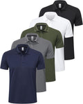 Mens Moisture Wicking Polo Shirt for Men - Quick Dry Performance