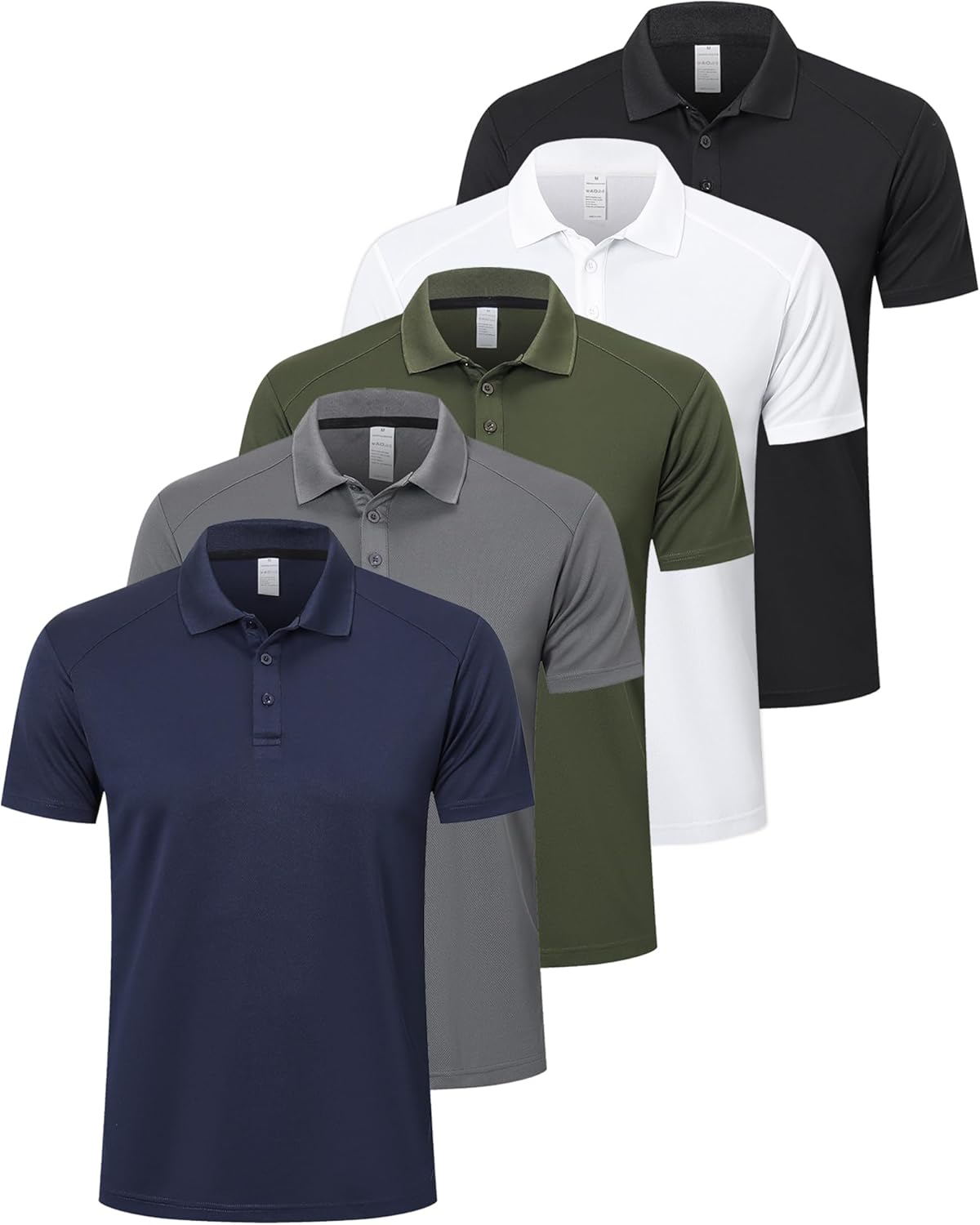 ZENGVEE Mens Polo Shirts for Quick Dry Performance and Comfort