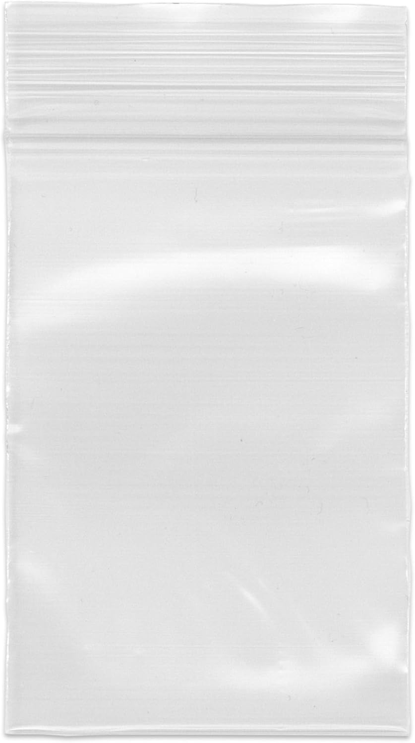 Plymor 2.5in x 3.5in Heavy Duty Zipper Reclosable Bags - 6000 Count