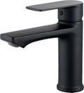 BELZ Matte Black Single Handle Bathroom Sink Faucet - Deck Mounted