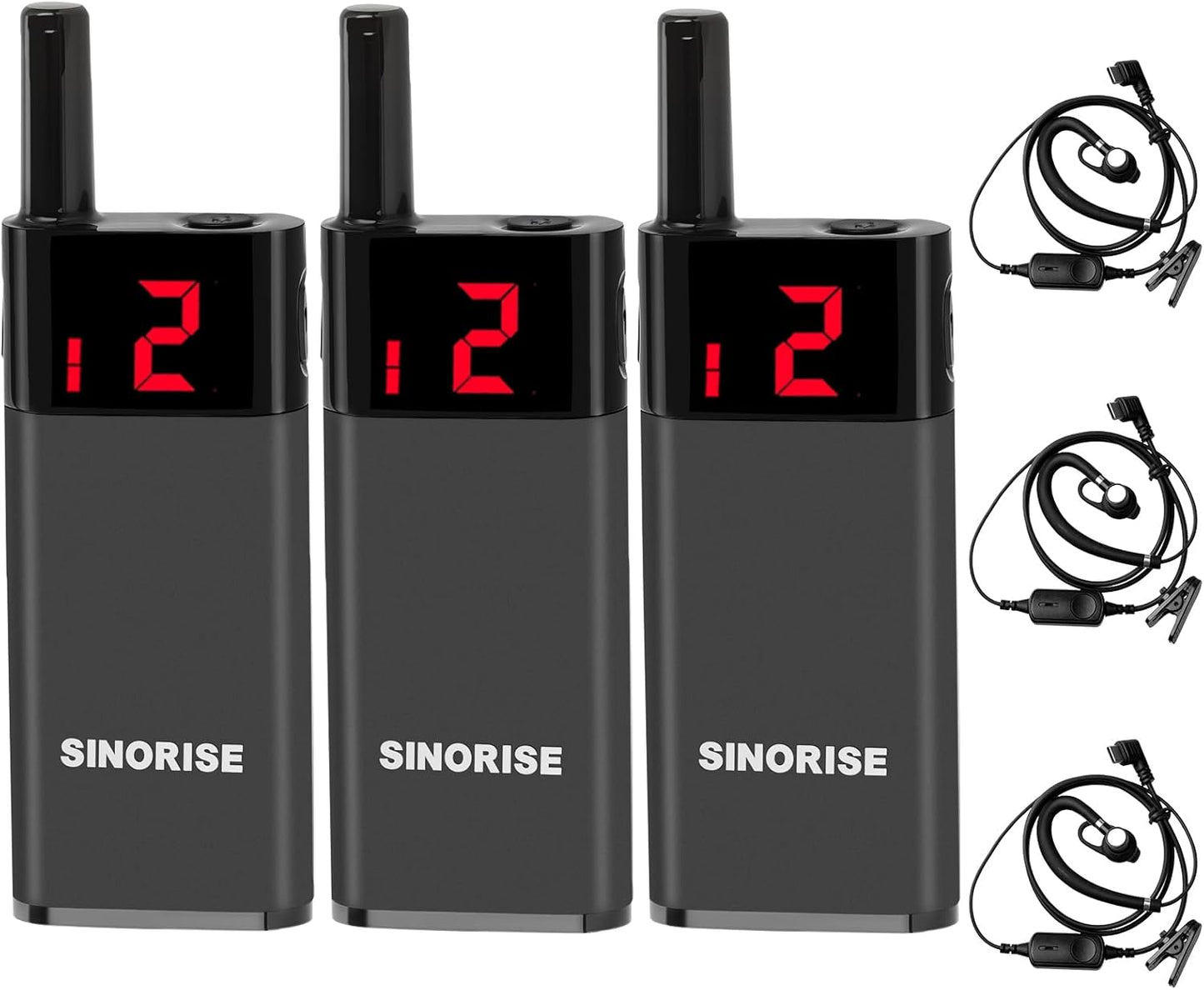 Mini Walkie Talkies for All-Day Use with Rechargeable Battery