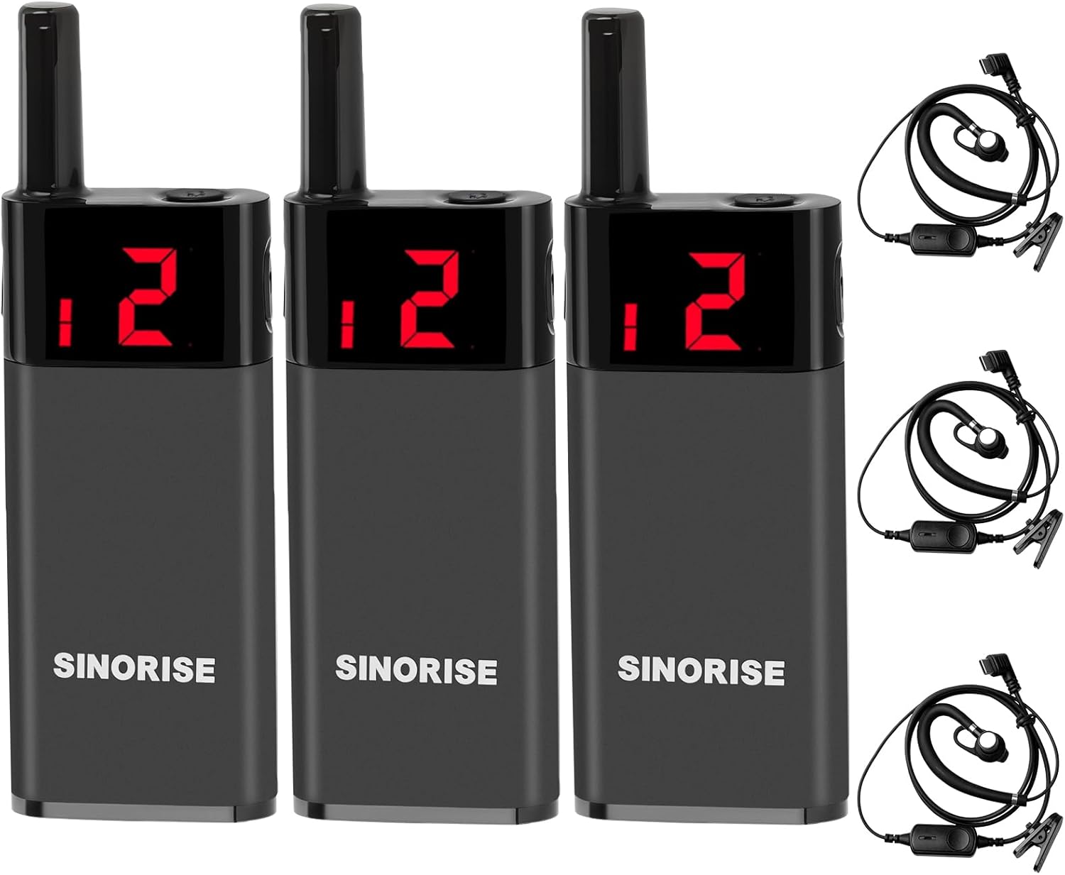 Mini Walkie Talkies for All-Day Use with Rechargeable Battery