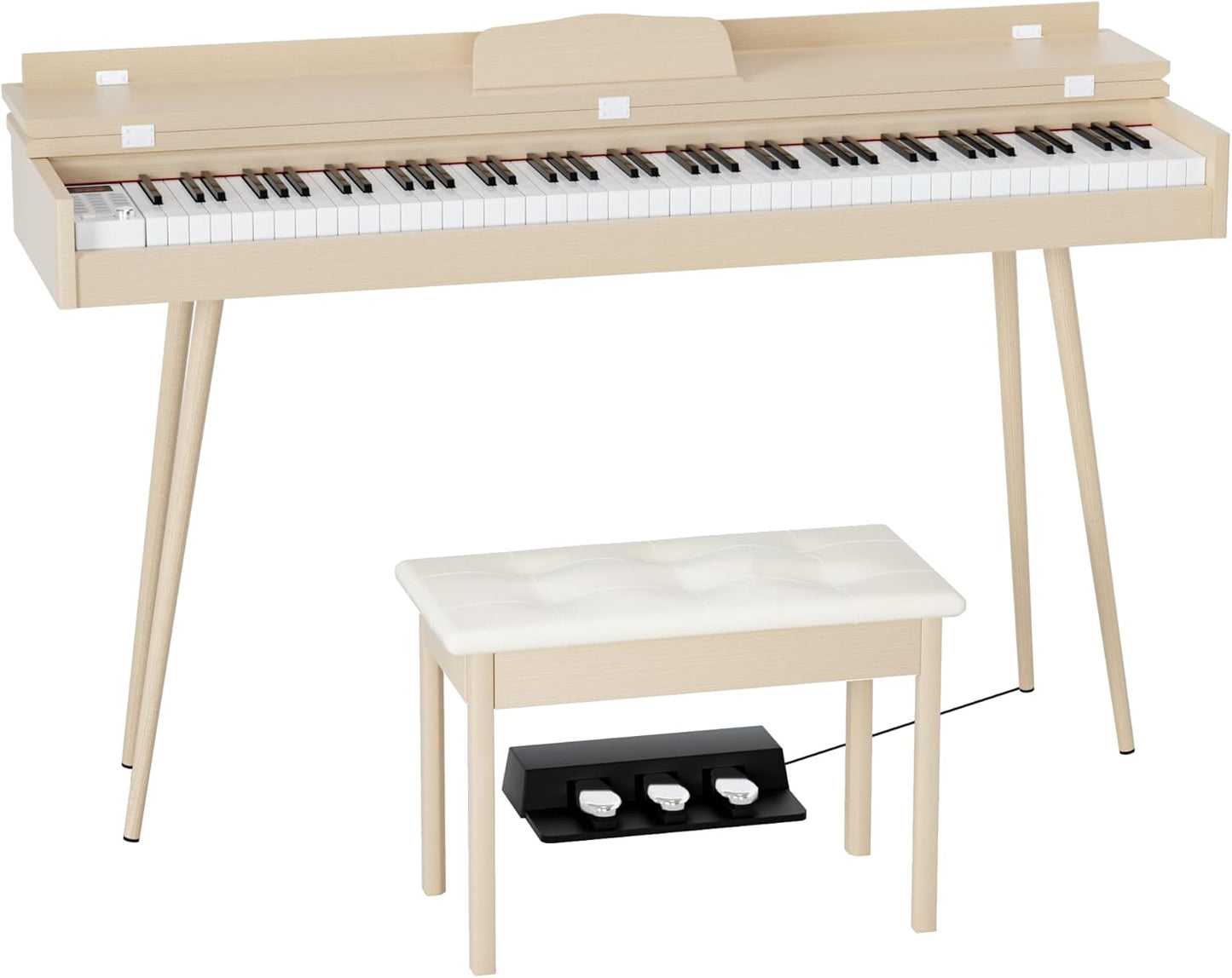 HEXANT Electric Piano: 88-Key Hammer Weighted, Full-Size with Stand
